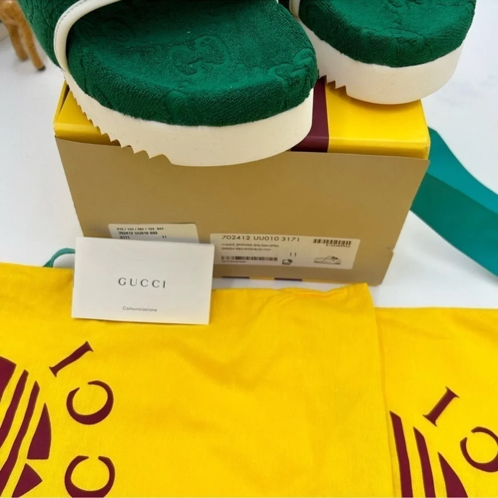 Men’s Gucci X Adidas slide sandal size 12 made in Italy - Picture 12 of 12